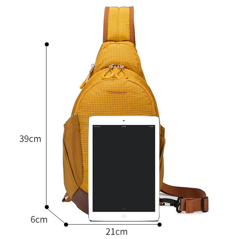 New fashion sports leisure breast bag women's business trip messenger bag large capacity waterproof sports hiking bag