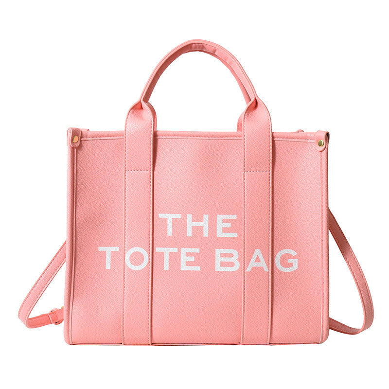 Women's shoulder bag 2025 new style minimalist casual large capacity handbag crossbody bag cross-border letter print tote bag