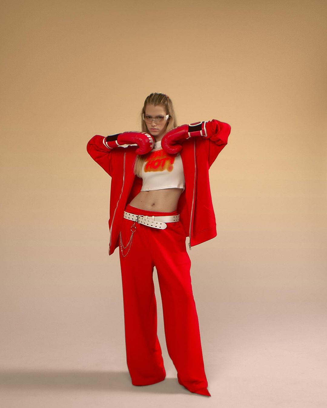 European and American Independent Station New Women's Suit Casual Hooded Long Sleeve Sweater Cardigan Pants Suit Fashion Suit Women