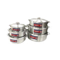Factory direct sales suit aluminum pot 6pcs aluminum pot thickened export hot selling set aluminum pot