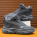 Boots men's shoes 2025 spring new arrivalretro british outdoor wear-resistant work labor protection high-top sports dad shoes