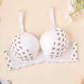 Fashion cross-border plus size plus size bra printinglace push-up push-up large breasts show small women's large breasts intimates