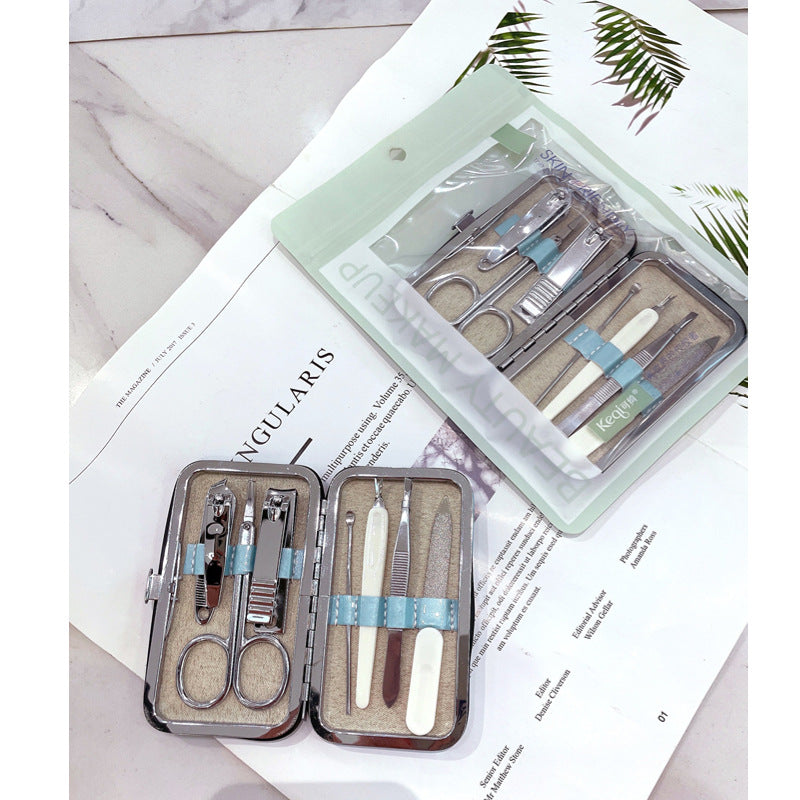 Keqi nail care suit nail clippers complete set of clippers set box diagonal pliers pedicure tools remove dead skin beauty