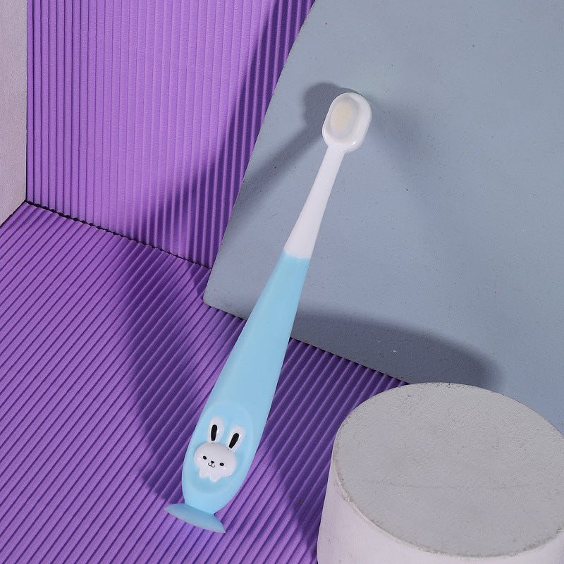 Children's toothbrush cartoon ten thousand hair toothbrush cute soft hair brush 1-12 years old baby oral cleaning toothbrush box wholesale