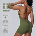 European and american sexy camisole sports bodysuit - one-piece casual running, butt-lifting, fitness, slimming yoga outfit