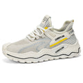 Men's breathable mesh shoes summer lightweight soft sole running shoes casual sports shoes hollow mesh shoes outdoor dad shoes