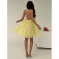 Women's new summer solid color metallic embellished backless sexy cami mini dress - perfect for going out and dating