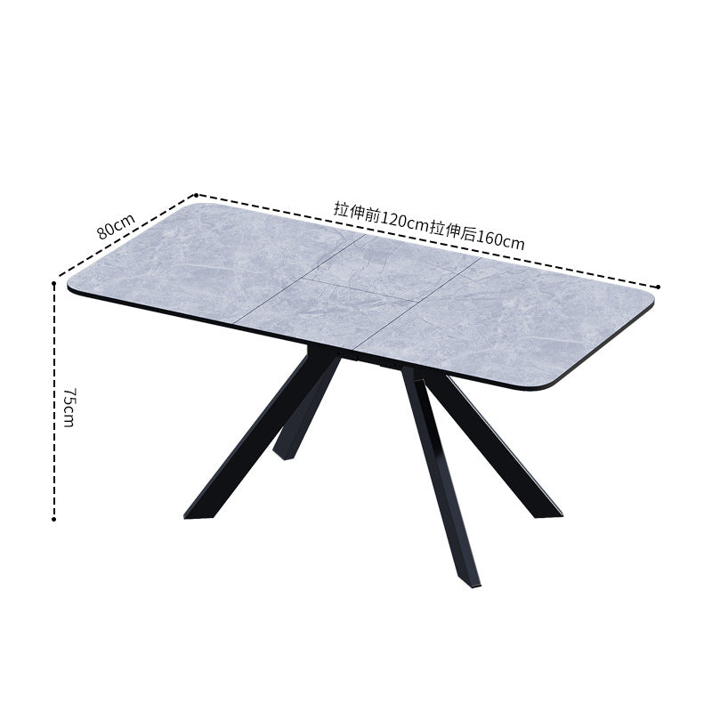 Factory direct wholesale: modern minimalist dining table - nordic style, extendable rectangular table for home and business