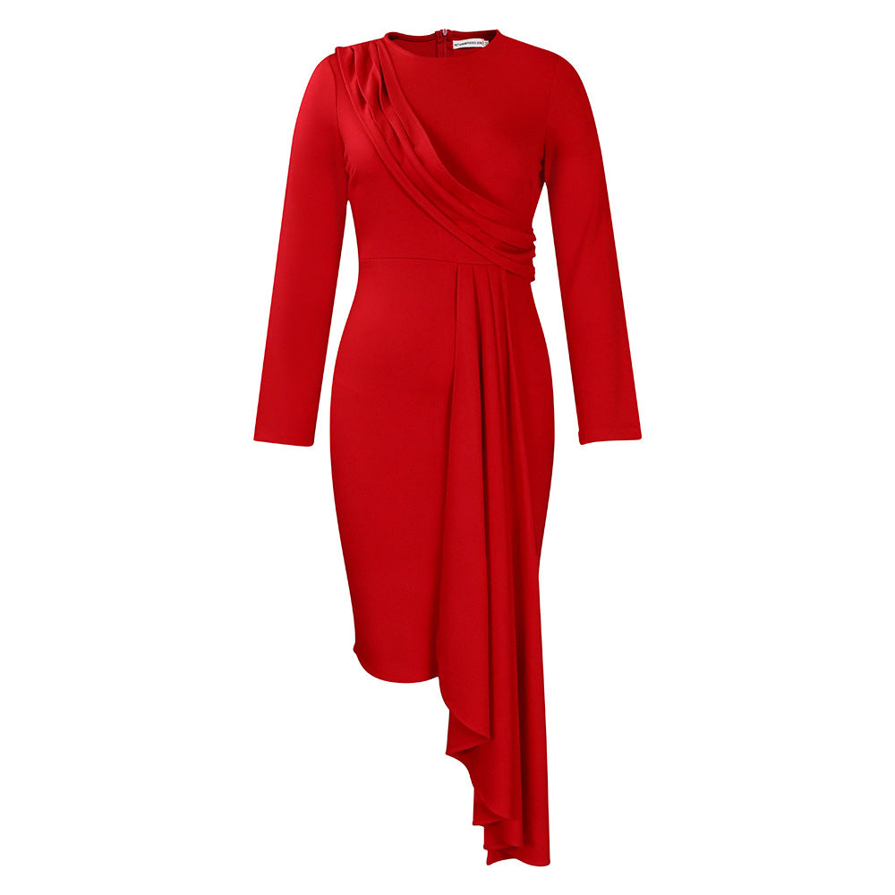 D401 independent station   autumn long sleeve celebrityelegantelegantol pencil skirt plus size african dress