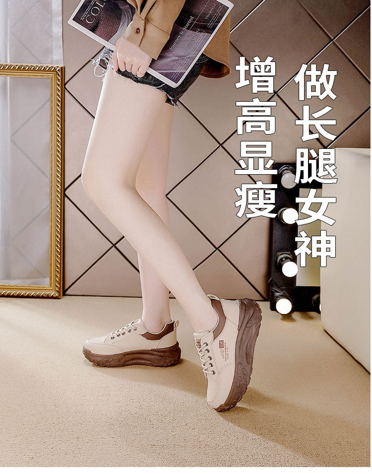 Best sellingthick sole dad shoes for women 2025springnew arrival show feet small easiest for match dad shoes not tired feet soft bottom sneakers