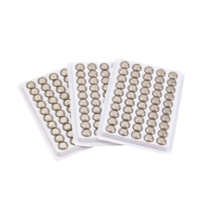 Bulk AG13 button battery LR44 environmentally friendly alkaline LR1154 electronic A76 night light button battery wholesale
