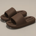 Eva couple's bathroom slippers - men's summer anti-slip home indoor bath slippers - women's hollow-out thick-soled drainage slides for home use