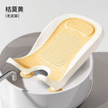 Baby bath support stand - foldable, no-assembly, non-slip bath tub holder for infants and toddlers