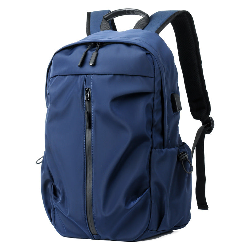 Printed logo outdoor backpack Oxford cloth backpack computer bag men's business travel bag size casual breast bag