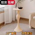 Popular ins style corner nordic simple modern small apartment bedside living room sofa coffee table iron round table side table