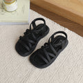 Kids' sandals:  summer korean style girls' crossover strap princess shoes, trendy mid-to-large children's performance & dance sandals