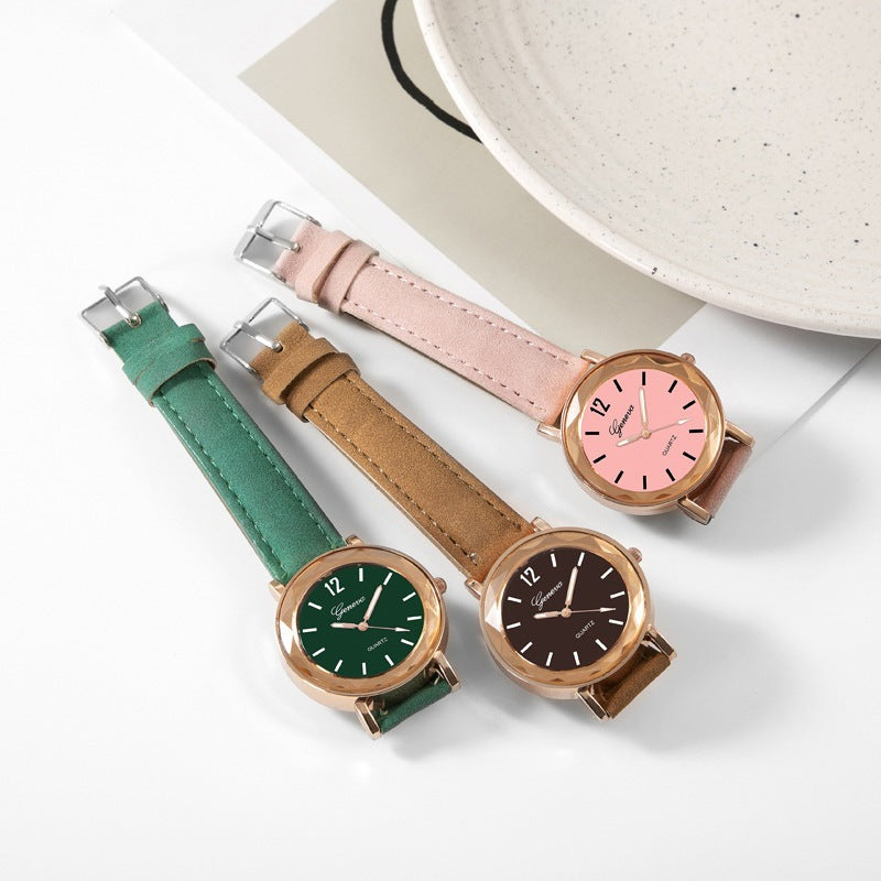 Wish new arrival watch - minimalist dial, matte leather strap, women's quartz watch, ladies' watch, watches