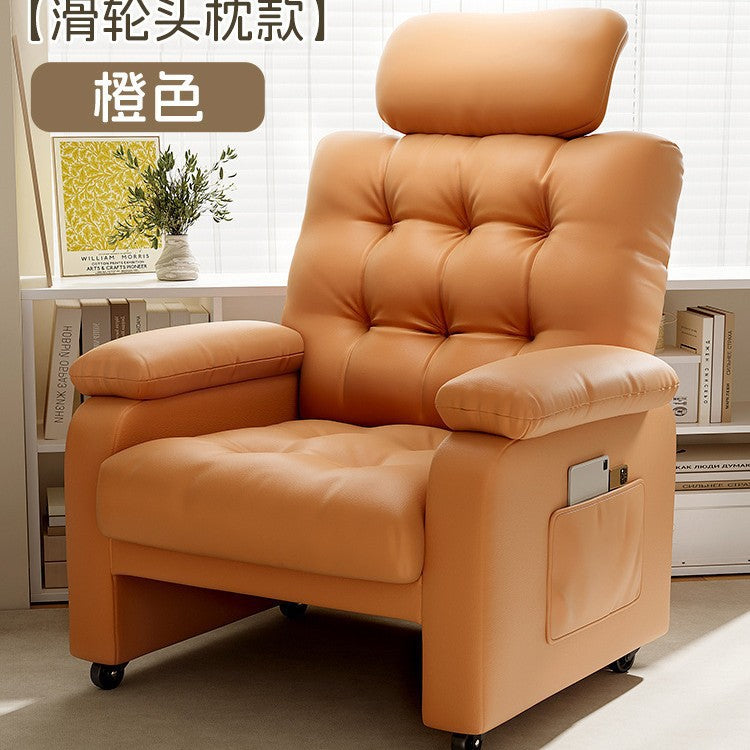 Computer chair Household sedentary single sofa chair Bedroom backrest Office study chair Internet cafe Game e-sports chair