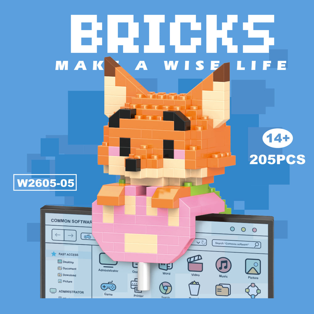 Compatible with lego micro bricks, children's educational building blocks, puzzle assembly gifts, cartoon figures, for boys and girls, suitable for street vendors