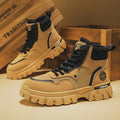 Men's shoes: new autumn 2025 men's martin boots - trendy, versatile work boots, slip-resistant, wear-resistant, thick-soled high-top boots