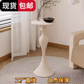 Popular ins style corner nordic simple modern small apartment bedside living room sofa coffee table iron round table side table