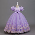 export girls' dress - lace & mesh panel, mid-to-large size, ready-to-ship, dropshipping available