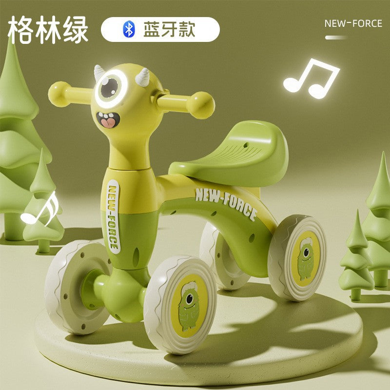 Balance bike for 1 to 3 years old, pedal-free scooter, toy car, indoor and outdoor, boys and girls, toddler scooter, cross-border supply