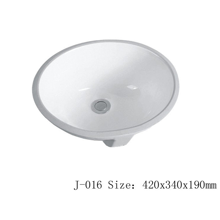 陶瓷台下盆嵌入式洗漱盆酒店民宿陶瓷洗一体盆家用洗手盆小户单盆