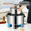 Stainless steel electric steamer, electric steamer, three-layer large-capacity steamed bun steamer, for home steaming all-in-one multi-functional steamer