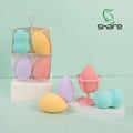 Xue belle beauty egg set oem oem makeup powder puff water drop sponge dry and wet dual use oem cosmetics