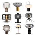 Modern minimalist glass table lamp - bedroom bedside lamp - designer high-end nordic style - living room, study, decorative home & hotel lighting