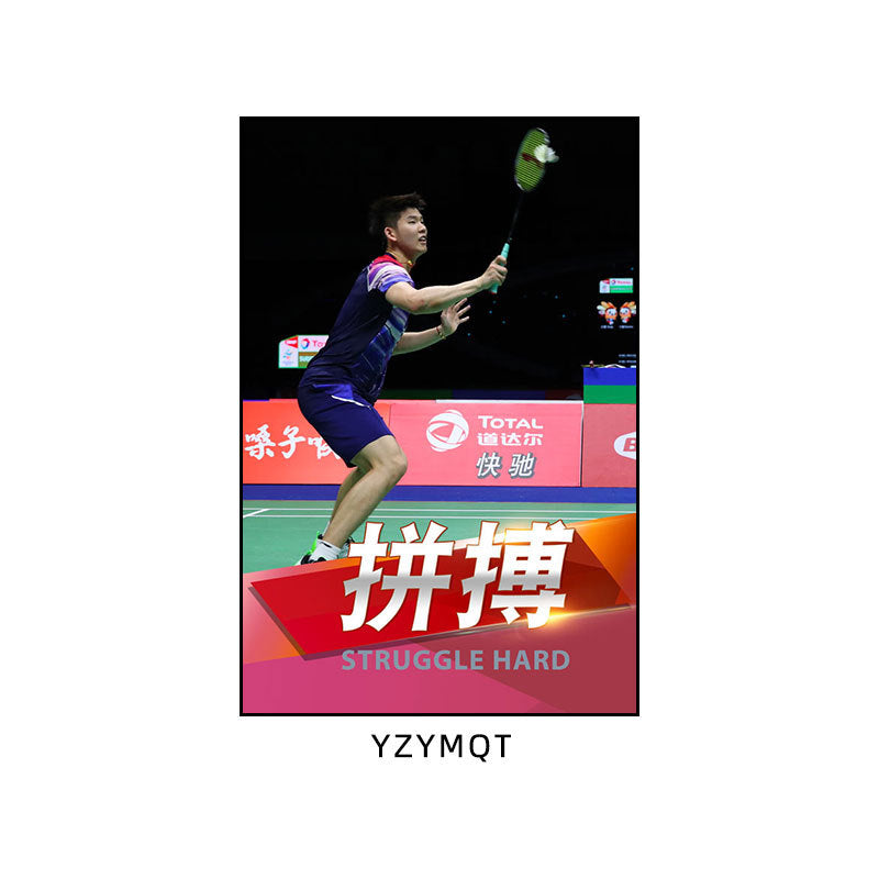 Badminton hall star poster mural Li Zongwei hanging painting ball sports stadium Lin Dan Chen Yufei decorative painting