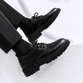 Men's business leather shoes - winter 2025 new collection: youthful british style, thick-soled, suit-ready, casual trendy shoes for students