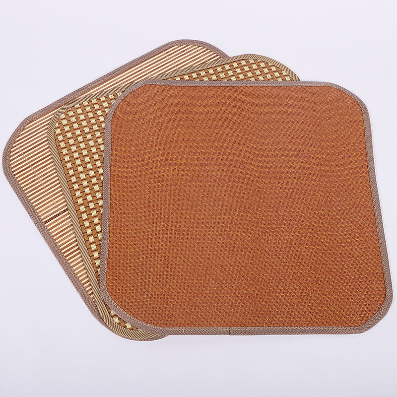 Summer office rattan seat cushion computer chair cushion home sofa cushion bamboo seat thickened mat seat cushion