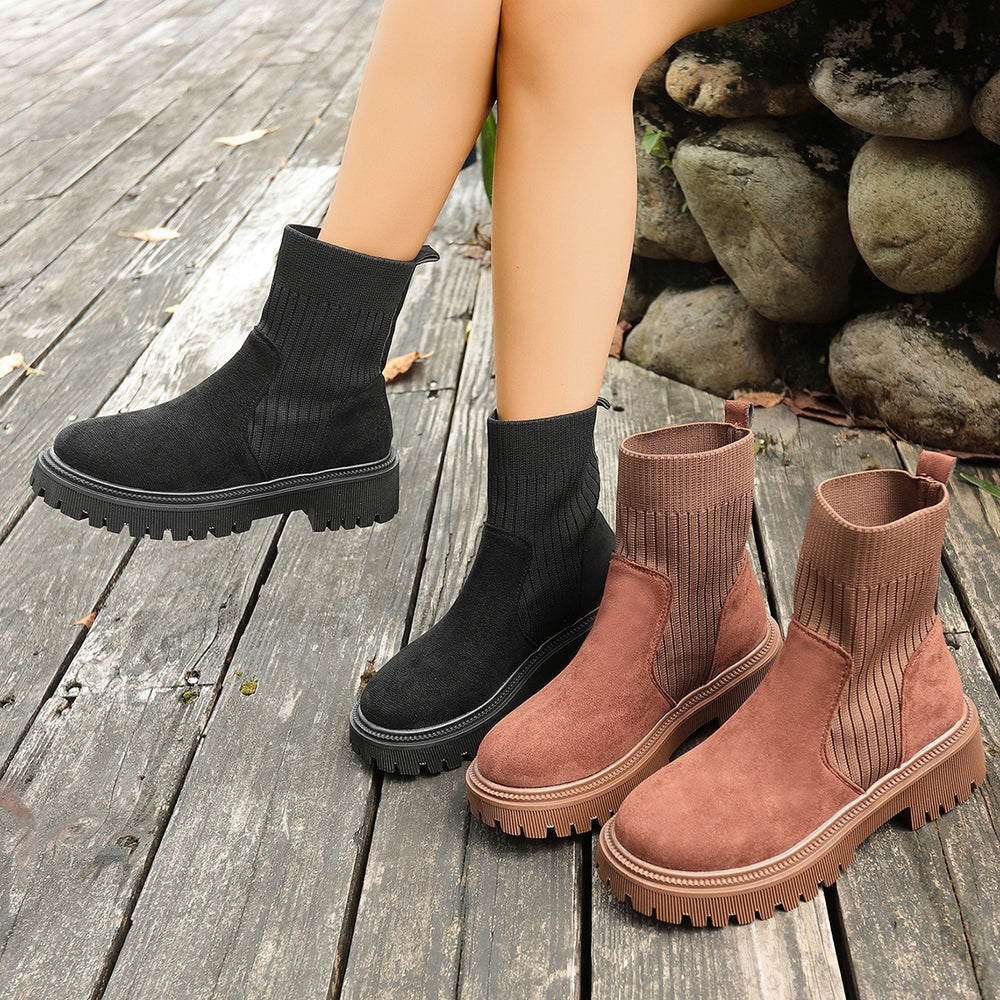 autumn new arrival: plus-size women's casual comfortable european and american style fashionable outerwear boots - wholesale