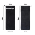 Factory direct sales sports gym towel with hood, invisible zipper and cloth pocket