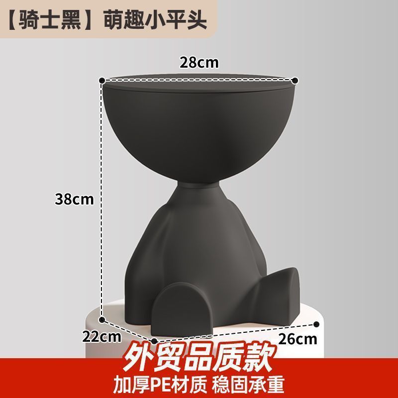 Bedside table casual modern bedroom small alternative creative plastic black side table small table coffee table storage rack