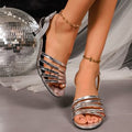 summer new arrivals: plus-size high-heeled sandals for cross-border e-commerce. sizes 35-42. wholesale available. dropshipping to  and