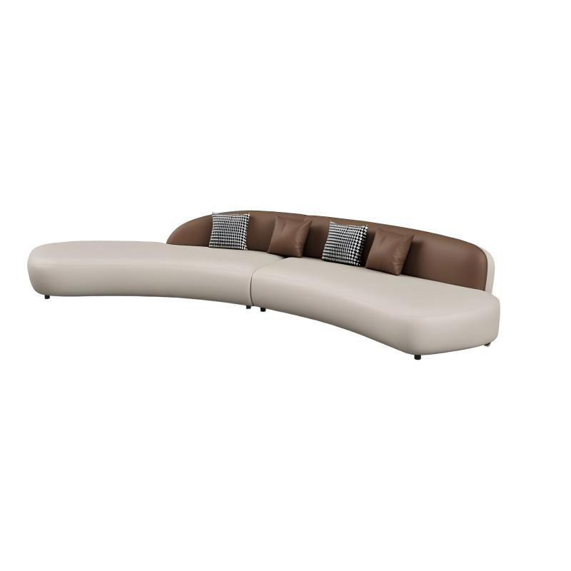 Modern minimalist curved sofa for sales centers, hotels, b&bs, beauty salons, vip lounges, reception areas, and negotiation zones