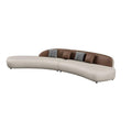 Modern minimalist curved sofa for sales centers, hotels, b&bs, beauty salons, vip lounges, reception areas, and negotiation zones