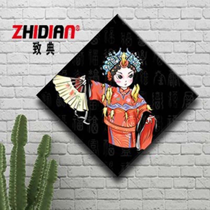 Hotel wall decoration paintings Peking Opera character murals Restaurant noodle shop wall creative catering Hot pot shop box hanging paintings