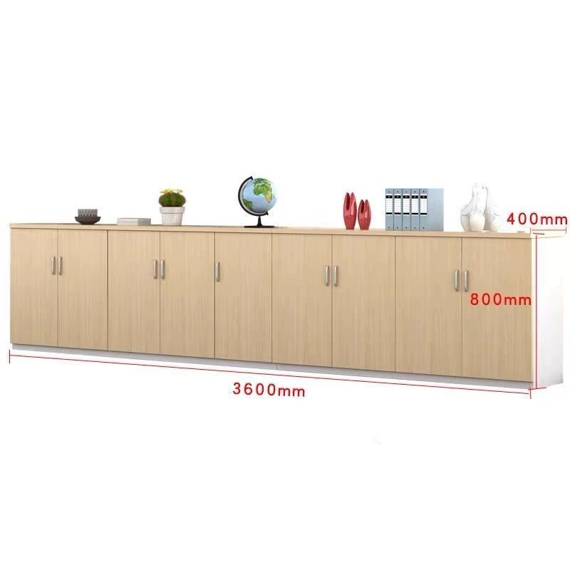 Office file cabinet partition cabinet wooden wall-mounted information cabinet table side tea cabinet with lock storage low cabinet storage cabinet