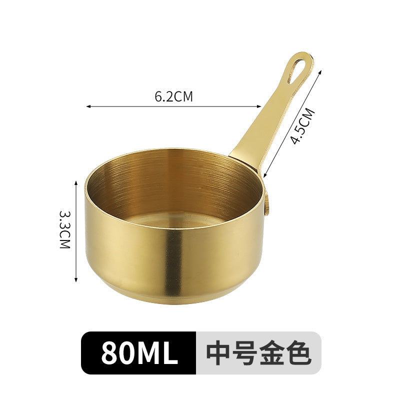 Stainless steel sauce cup with handle, commercial dipping dish, western steak sauce cup, juice cup, creative ketchup cup, tableware