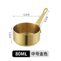 Stainless steel sauce cup with handle, commercial dipping dish, western steak sauce cup, juice cup, creative ketchup cup, tableware
