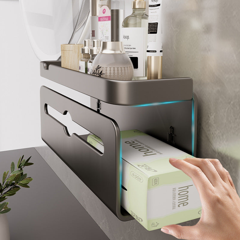 No punching tissue box Wall-mounted toilet Extended toilet Napkin paper drawing Mobile phone Kitchen toilet paper rack