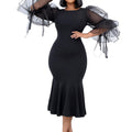 D172  independent station mesh splicing fishtail dress european and american fashion large size hip-covering cross-border dress