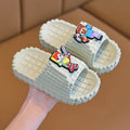 My world eva summer new sandals & slippers - building block character, cute cartoon design, outdoor non-slip slippers for boys & girls