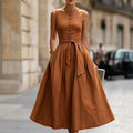 european and american cross-border  independent station new arrivalelegantelegancenormcore cotton and linen women's sleeveless dress