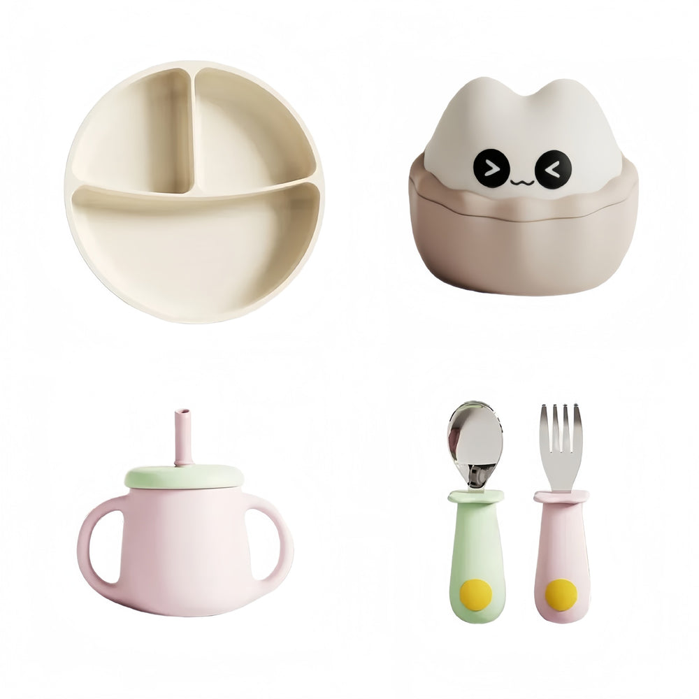 Newborn & first birthday gift set: premium baby feeding utensil gift box - wholesale available