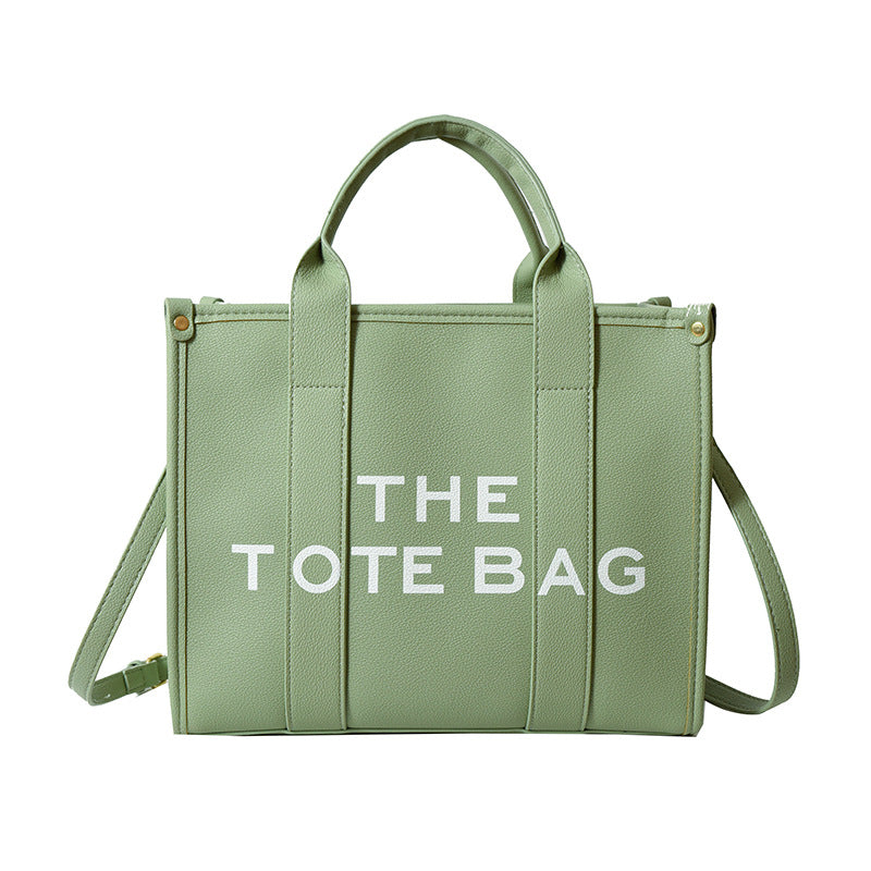 Women's shoulder bag 2025 new style minimalist casual large capacity handbag crossbody bag cross-border letter print tote bag
